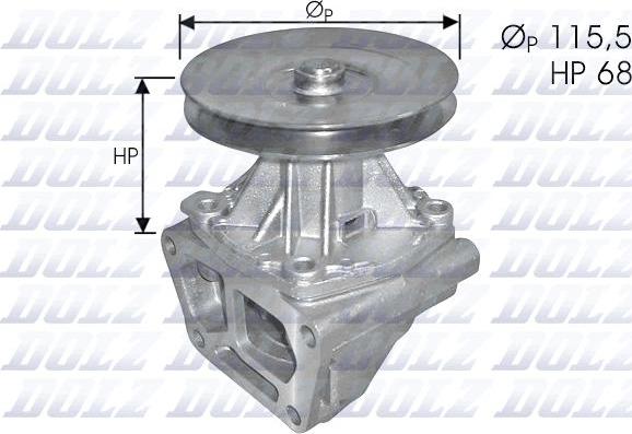 DOLZ S129 - Water Pump autospares.lv