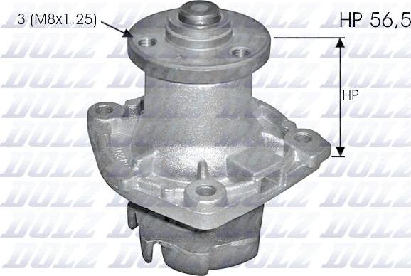 DOLZ S348 - Water Pump autospares.lv