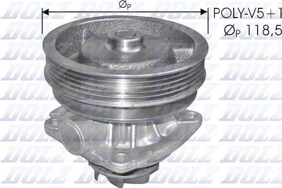 DOLZ S217 - Water Pump autospares.lv