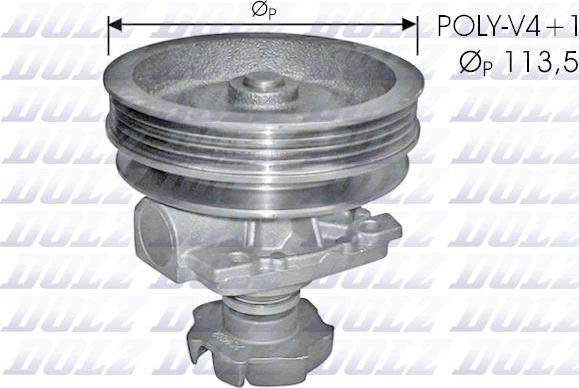 DOLZ S237 - Water Pump autospares.lv