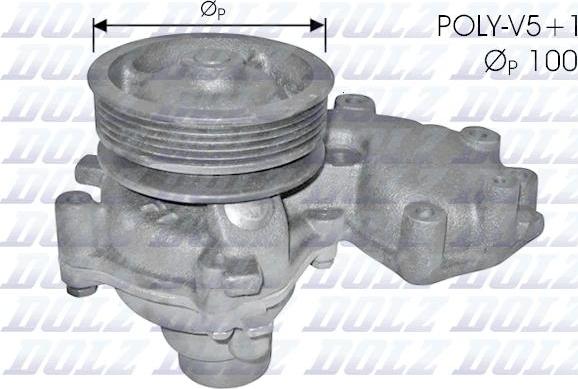 DOLZ S272 - Water Pump autospares.lv