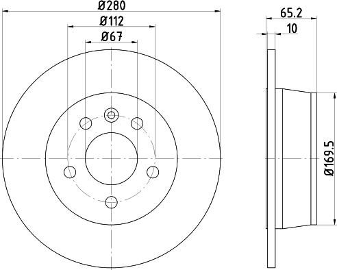 DON CVD564 - Brake Disc autospares.lv