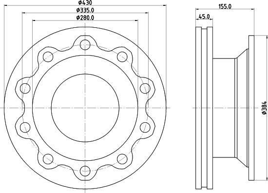 Pagid 58124 - Brake Disc autospares.lv