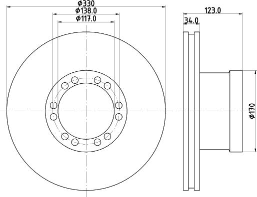 DON CVD581 - Brake Disc autospares.lv