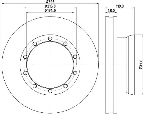 DON CVD526 - Brake Disc autospares.lv