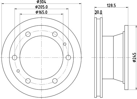 DON CVD520 - Brake Disc autospares.lv