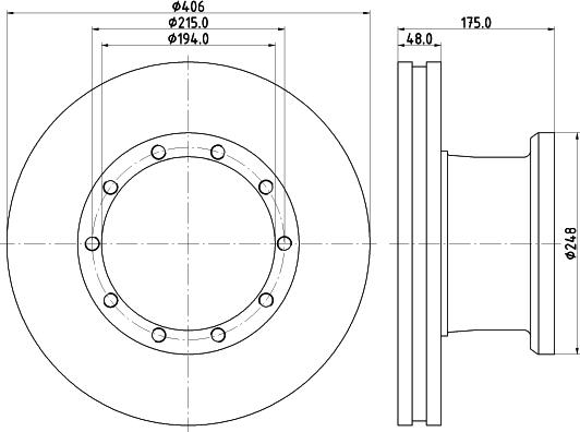 DON CVD527 - Brake Disc autospares.lv