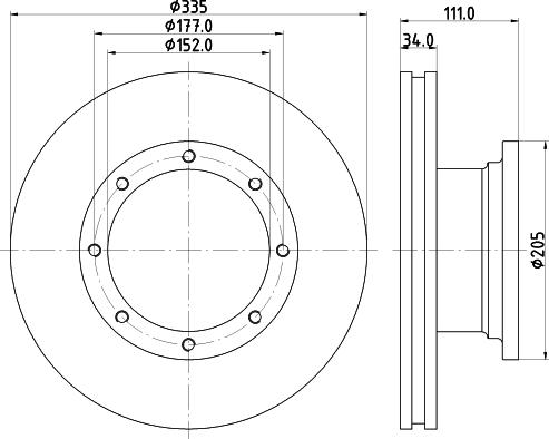 DON CVD574 - Brake Disc autospares.lv