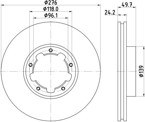 Quinton Hazell BDC5828 - Brake Disc autospares.lv