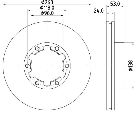 DON CVD695 - Brake Disc autospares.lv