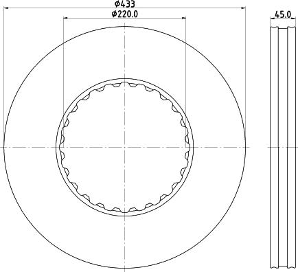 Truckfrenos TF.28.30.1003 - Brake Disc autospares.lv