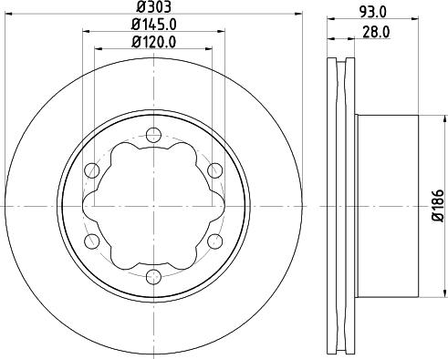 DON CVD657 - Brake Disc autospares.lv