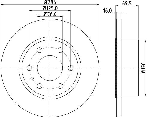 DON PCD21022 - Brake Disc autospares.lv