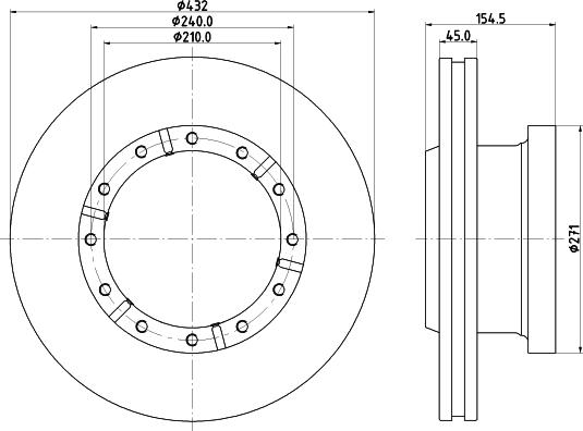 DON CVD668 - Brake Disc autospares.lv