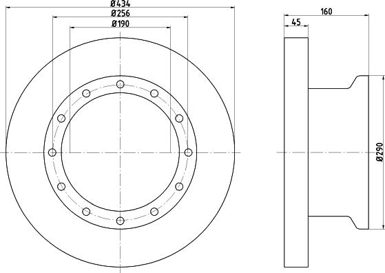 DON CVD607 - Brake Disc autospares.lv