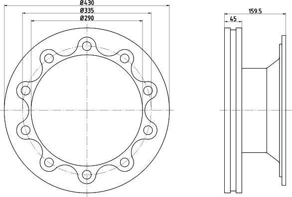 Zimmermann 160600100 - Brake Disc autospares.lv