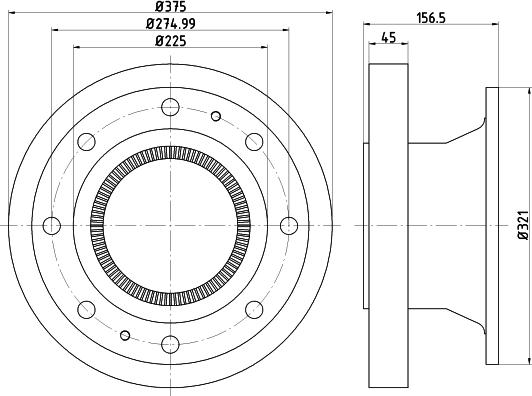 DON CVD638 - Brake Disc autospares.lv