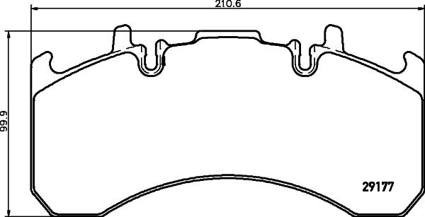 DON CVP095K - Brake Pad Set, disc brake autospares.lv