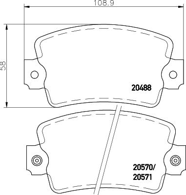 DON CVP045 - Brake Pad Set, disc brake autospares.lv