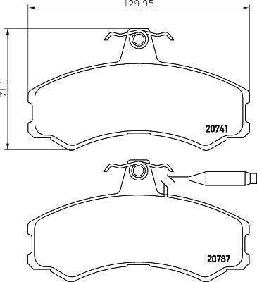 DON CVP047 - Brake Pad Set, disc brake autospares.lv