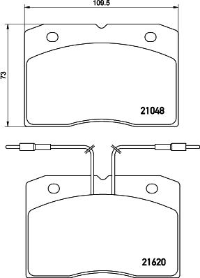 DON CVP053 - Brake Pad Set, disc brake autospares.lv