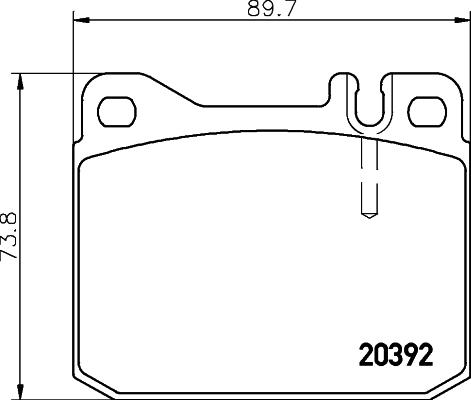 DON CVP069 - Brake Pad Set, disc brake autospares.lv