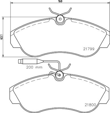 DON CVP068 - Brake Pad Set, disc brake autospares.lv