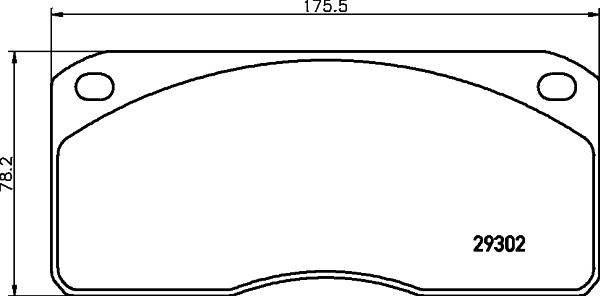 DON CVP001 - Brake Pad Set, disc brake autospares.lv