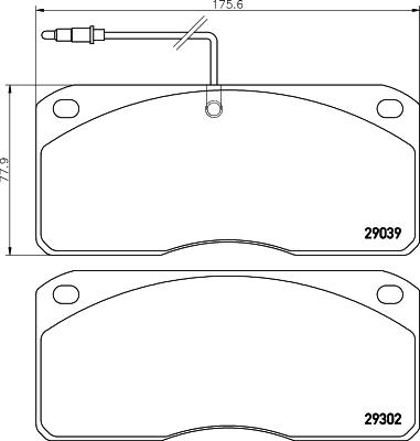 DON CVP008 - Brake Pad Set, disc brake autospares.lv