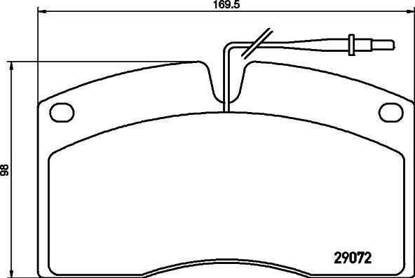 DON CVP011 - Brake Pad Set, disc brake autospares.lv