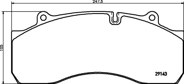 DON CVP089K - Brake Pad Set, disc brake autospares.lv