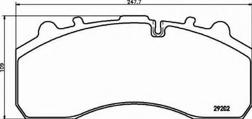 DON CVP020KHD - Brake Pad Set, disc brake autospares.lv