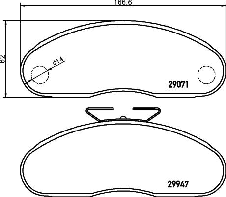 DON CVP075 - Brake Pad Set, disc brake autospares.lv