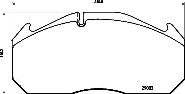 DON CVP126K - Brake Pad Set, disc brake autospares.lv