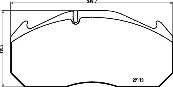 DON CVP120K - Brake Pad Set, disc brake autospares.lv