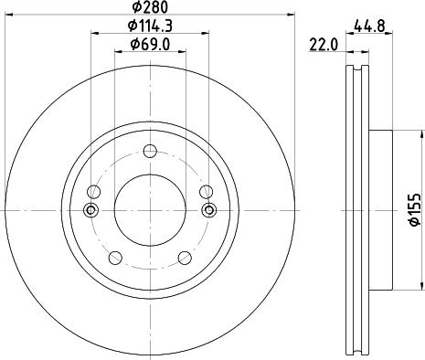 DON PCD19942 - Brake Disc autospares.lv