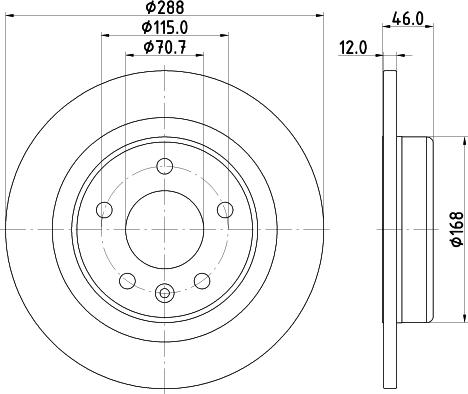 DON PCD19932 - Brake Disc autospares.lv