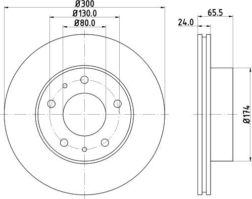 DON PCD19452 - Brake Disc autospares.lv