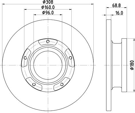 DON PCD19591 - Brake Disc autospares.lv