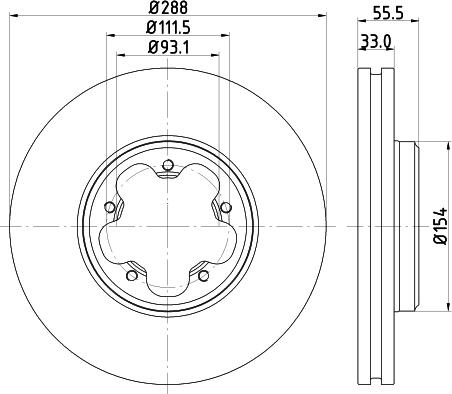 DON PCD19561 - Brake Disc autospares.lv