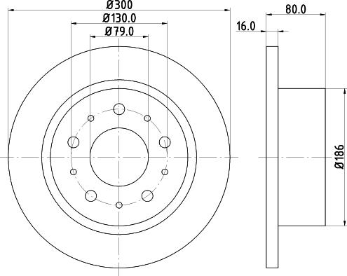 DON PCD19512 - Brake Disc autospares.lv