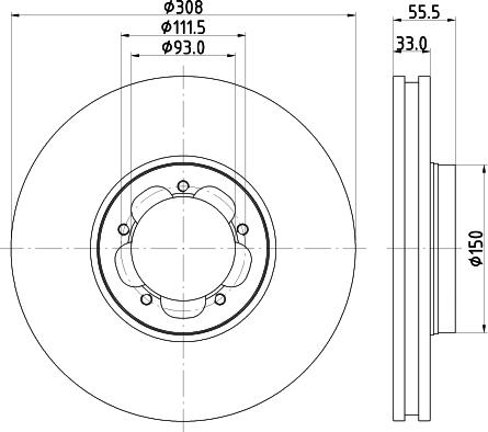 DON PCD19581 - Brake Disc autospares.lv