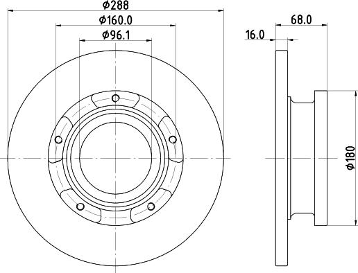 DON PCD19571 - Brake Disc autospares.lv