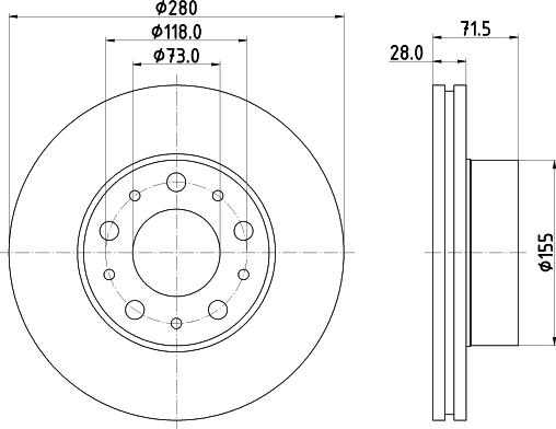 DON PCD19692 - Brake Disc autospares.lv