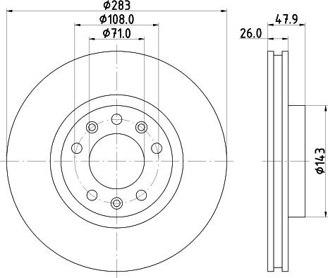 DON PCD19662 - Brake Disc autospares.lv