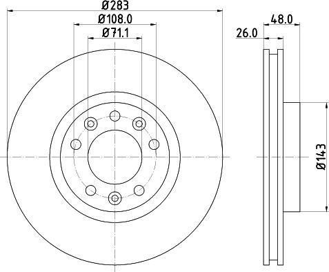 DON PCD19682 - Brake Disc autospares.lv