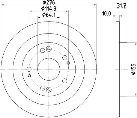 DON PCD19012 - Brake Disc autospares.lv