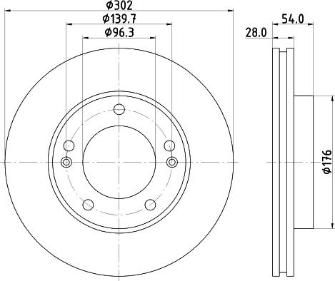 DON PCD19032 - Brake Disc autospares.lv