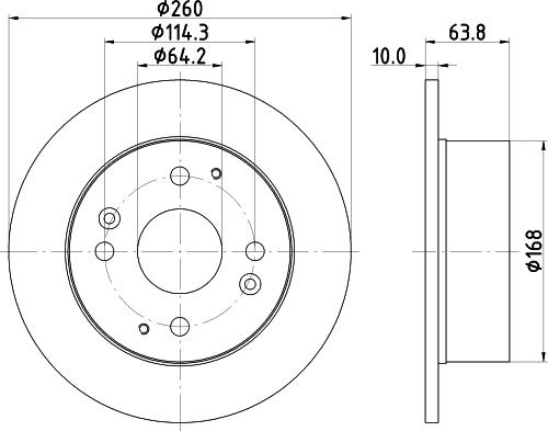 DON PCD19162 - Brake Disc autospares.lv