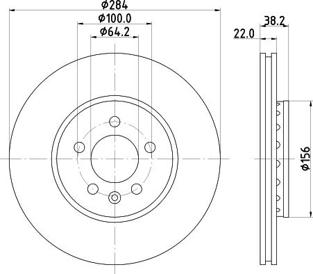 DON PCD19102 - Brake Disc autospares.lv